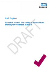 Evidence review: Proton beam therapy for children, teenagers and young adults in the treatment of malignant and non-malignant tumours